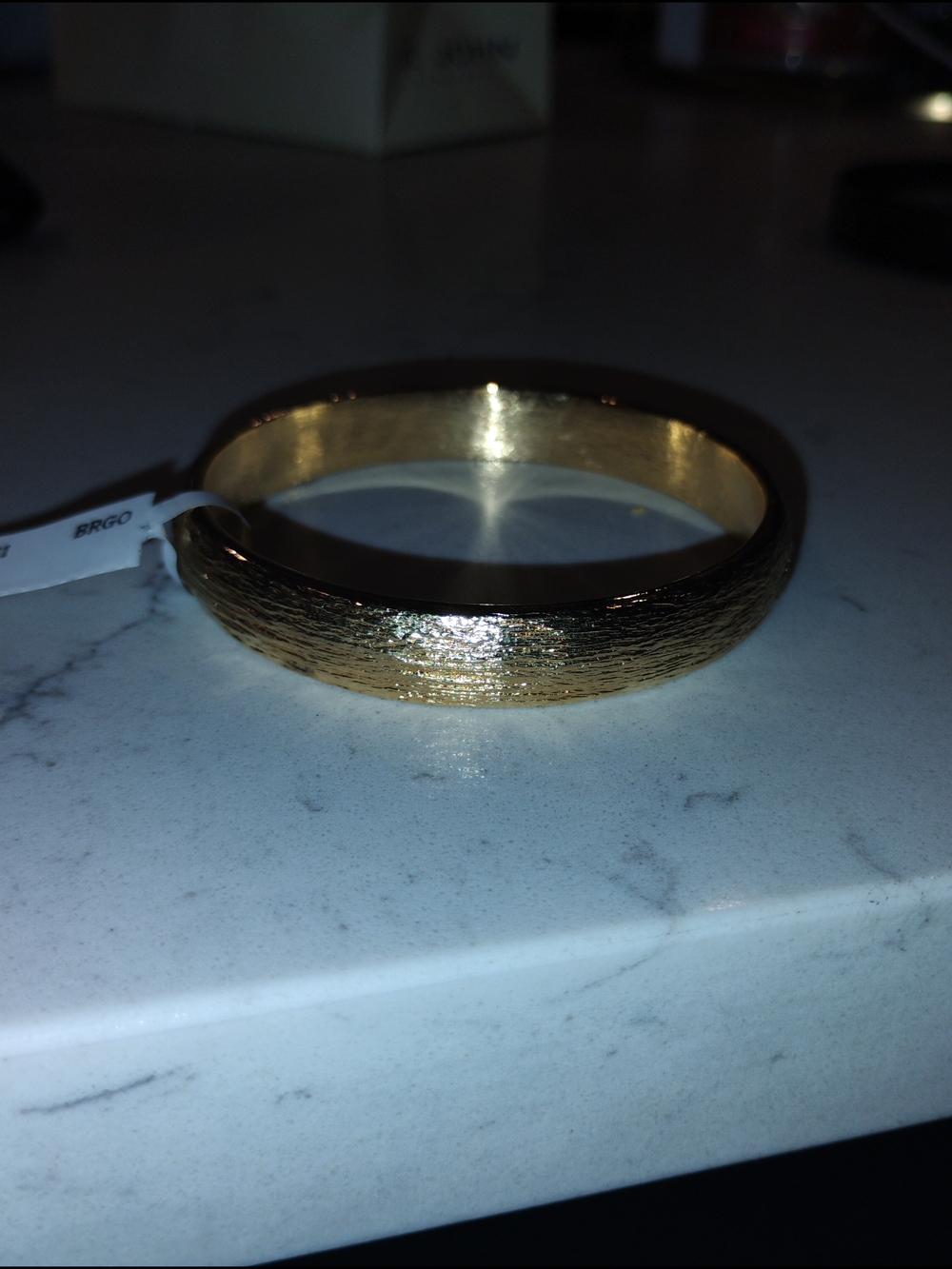 St. John Gold Textured Bangle - Picture 3 of 5